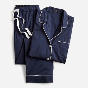 J. CREW End-on-end cotton long-sleeve pajama set
